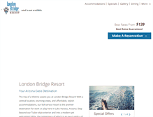 Tablet Screenshot of londonbridgeresort.com